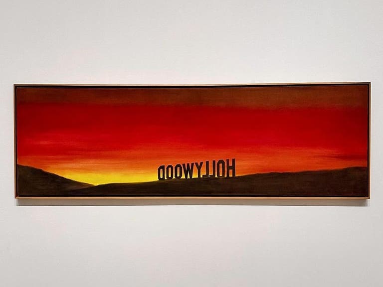 Ed Ruscha, “The Back of Hollywood” on view at LACMA